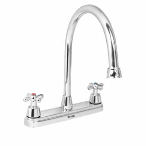 AQF-81 MEZACLADORA 8" P/FREGADERO MANERALES DE CRUCETA AQUA FOSET