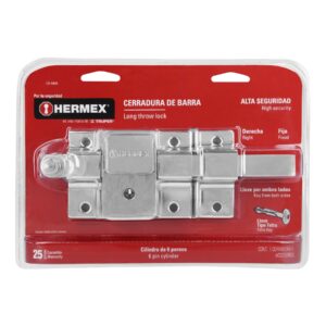CB-50DB CERR BARRA DERECH FIJA LL/TETRA CROMO BLISTER HERMEX - Imagen 3