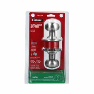 CEPO-32B CERRAD.POMO P/BANO CROMO MATE BLISTER HERMEX - Imagen 3