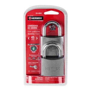 CH-45X2 CANDADO METALICO GEMELO 45MM HERMEX