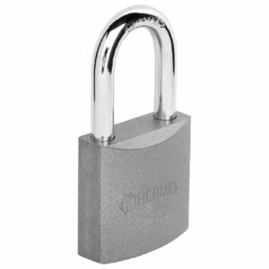 CHB-32L CANDADO METALICO GANCHO LARGO 32MM EN BLISTER HERMEX