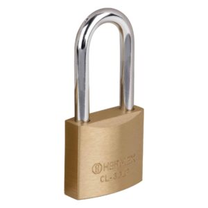 CL-30LP CANDADO LATON PULIDO GANCHO LARGO 30MM   BLISTER HERMEX