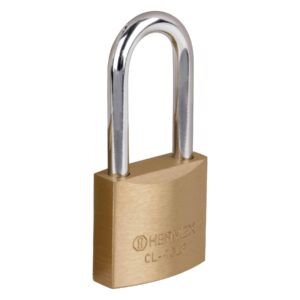 CL-40LP CANDADO LATON PULIDO GANCHO LARGO 40MM   BLISTER HERMEX  MASTERF5