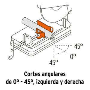 CM-14N2 TRONZADORA/CORTADORA DE METALES 3 HP 14" MANGO RECTO INDUSTRIAL TRUPER - Imagen 3