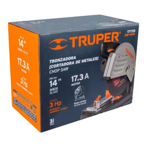 CM-14N2 TRONZADORA/CORTADORA DE METALES 3 HP 14" MANGO RECTO INDUSTRIAL TRUPER - Imagen 4