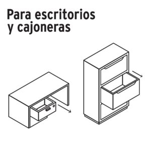 CM-21C CERRADURA PARA MUEBLE MODELO 21  BLISTER HERMEX - Imagen 3