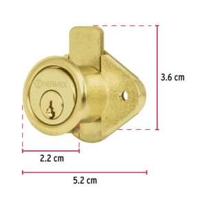 CM-21L CERRADURA PARA MUEBLE MODELO 21  BLISTER HERMEX - Imagen 2