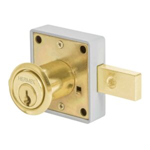CM-26L CERRADURA PARA MUEBLE MODELO 26 LATON  BLISTER HERMEX