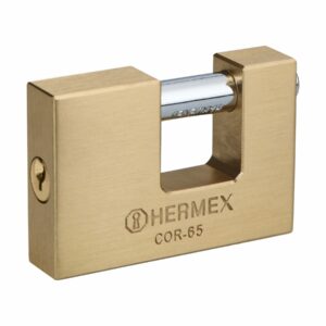 COR-65  CANDADO PARA CORTINA 2.5ANTIPALANCA LAT  BLISTER HERMEX