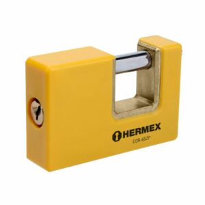 COR-65ZP  CANDADO PARA CORTINA 65MM  ANTIPALANCA  BLISTER HERMEX
