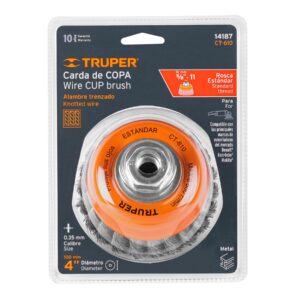 CT-610 CARDA COPA ALAMB. TRENZA FINO 4" ENTRADA 5/8 TRUPER - Imagen 2
