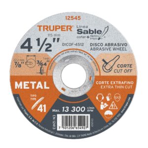DICOF-7015 DISCO CORTE EXTRAFINO DE METAL, 7, 1.5 MM TRUPER