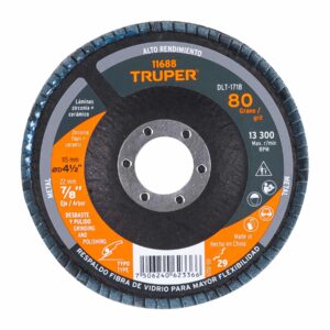 DLT-1718 DISCO LAMINADO DIAMANTE 4 1/2" CENTRO 7/8"  TRUPER