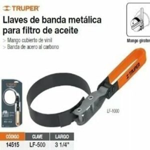 LF-500=FL-5 LLAVE P/FILTRO DE ACEITE DE 500 TRUPER