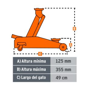 GAPA-2 , GATO HIDRAULICO DE PATIN 2 TON TRUPER - Imagen 2