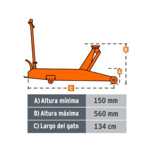 GAPRO-5 GATO HIDRAULICO 5 TON. PROFESIONAL TRUPER - Imagen 3