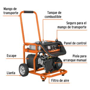 GEN-15X GENERADOR ELÉCTRICO A GASOLINA PORTATIL 1500 WA TRUPER - Imagen 2