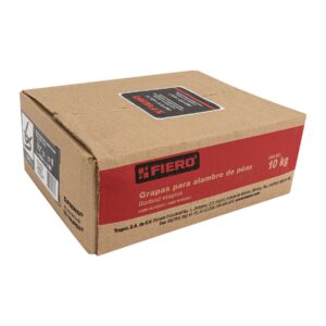 GRA-1-1/4N, GRAPA PARA ALAMBRE DE PUAS 1 1/4", NEGRA (CAJA 10 KG.) FIERO - Imagen 2