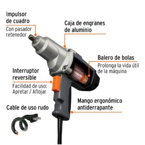 IMP-1/2N LLAVE DE IMPACTO 1/2 900W TRUPER - Imagen 2