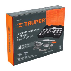 J-MATA-40 , JUEGO DE MACHUELOS Y TARRAJAS 40 PZAS TRUPER - Imagen 2