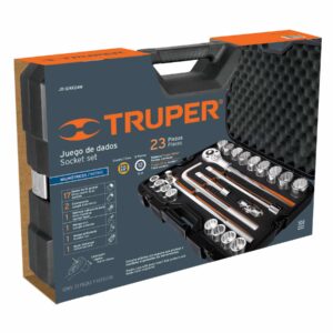 JD-3/4X24M JGO DE AUTOCLE, CUADRO 3/4" 24 PZAS MILIMETRICOS TRUPER - Imagen 3