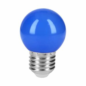 LED-1AZ  LÁMPARA DE LED, G45, 127 V, 1 W, COLOR AZUL  VOLTECK   MASTERF5