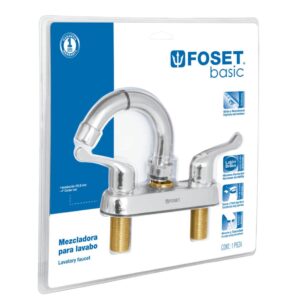 M-050PB MEZCLADORA LAVABO, PALANCA, CURVO BASIC EN BLISTER FOSET