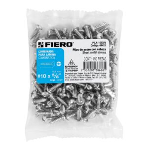 PILA-10X5/8 PIJA PARA LÁMINA, #10, 5/8 FIERO (CAJA C/150 PZAS.) - Imagen 2