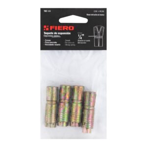 TAE-1/4 TAQUETE EXPANSIVO SIN TORNILLO 1/4"  (BOLSA C/4 PZAS.) FIERO - Imagen 2