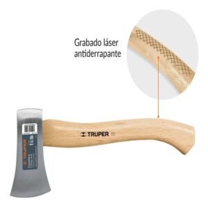 HC-1-1/4E HACHA CAZADORA 1-1/4 LB, MANGO HICKORY 14" CAB/PULIDA TRUPER
