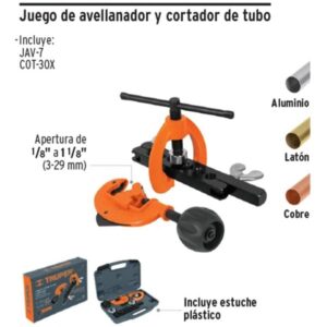 JCA-3 , JGO D/CORTA-TUBOS Y AVELLANADOR AGUA/GAS TRUPER REMATE