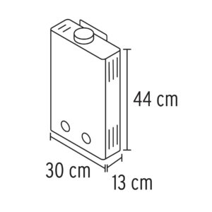 CALE-6I-N CALENTADOR DE AGUA DE PASO DE 6 L/MIN ENCENDIDO ELEC. GAS NATURAL  FOSET - Imagen 2