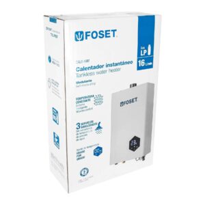 CALE-16I-M CALENTADOR DE AGUA DE PASO DE 16 L/MIN  GAS L.P.  FOSET - Imagen 3