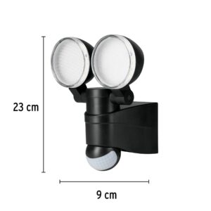 ARB-902L ARBOTANTE  C/SENSOR DE MOVIMIENTO 2 LEDS 12W TEMPORAIZADOR, NEGRO  VOLTECK LAIT - Imagen 3