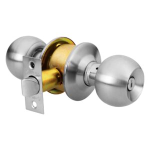 BAL-CM-BPB CERRADURA POMO PARA BAÑO CROMO MATE  BLISTER HERMEX - Imagen 2