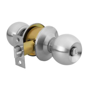 BAL-CM-RPB CERRADURA POMO PARA RECAMARA CROMO MATE  BLISTER HERMEX