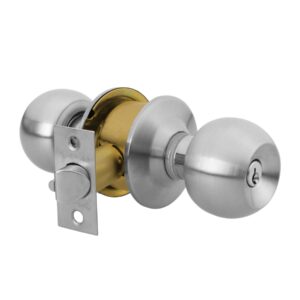 BAL-CM-RPB CERRADURA POMO PARA RECAMARA CROMO MATE  BLISTER HERMEX - Imagen 2
