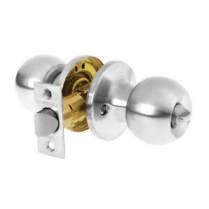BALT-CM-BPB CERRADURA POMO PARA BAÑO CROMO MATE  BLISTER HERMEX
