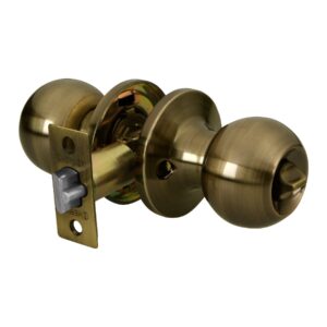 BALT-LA-RPB CERRADURA POMO PARA RECAMARA LATON ANTIGUO BLISTER HERMEX