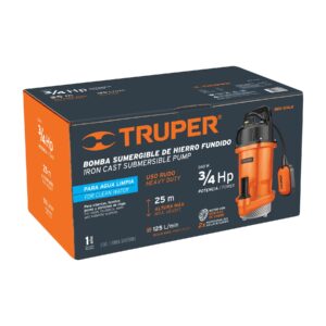 BOS-3/4LH BOMBA SUMERGIBLE 3/4HP CUERPO HIERRO TRUPER - Imagen 2