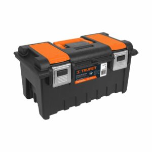 CHA-19S CAJA NARANJA/NEGRA C/COMPARTIMENTO PLASTICA P/HERRAMIENTAS 19"X10 1/2"X10" TRUPER