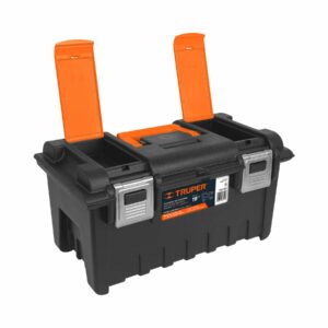 CHA-19S CAJA NARANJA/NEGRA C/COMPARTIMENTO PLASTICA P/HERRAMIENTAS 19"X10 1/2"X10" TRUPER - Imagen 3