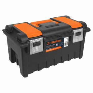 CHA-22S CAJA NARANJA/NEGRA C/COMPARTIMENTO PLASTICA P/HERRAMIENTAS 22"X12 1/2"X11" TRUPER