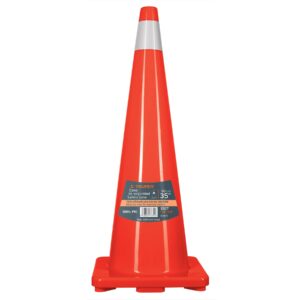 CONO-90R CONO DE PRECAUCIÓN D/PVC DE 90 CM C/REFLEJANTE TRUPER