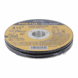 DICOF-4510P DISCO ABRASIVO P/CORTE METALICO EXTRAFINO 4-1/2,1.0 MM PRETUL - Imagen 2