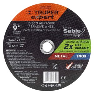 DICOF-9020X DISCO CORTE DE METAL 9" 2 MM TRUPER ………….XPERT
