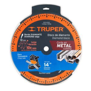DID-4140 DISCO DE DIAMANTE, RIN SEGMENTADO, CORTE METAL 14"  TRUPER - Imagen 2