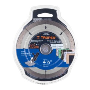 DID-545 DISCO DE DIAMANTE, RIN SEGMENTADO 4 1/2" CORTE PISO PORCELANATO  TRUPER - Imagen 2