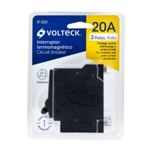 IT-320 INTERRUPTOR TERMOMAGNETICO 3 POLO 20A VOLTECK - Imagen 2