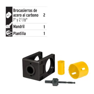 KIT-4P JGO PARA INSTALAR CERRADURAS 4 PZAS PRETUL - Imagen 2